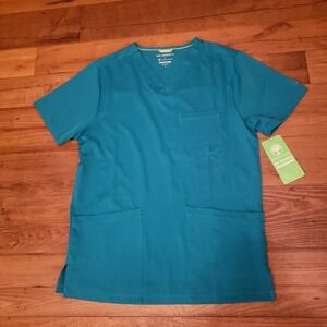 NWT Healing Hands Womens Nurse Scrub Top‎ Teal Small 2590